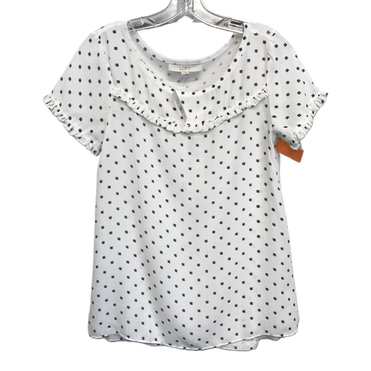 Top Short Sleeve By Loft  Size: Xs