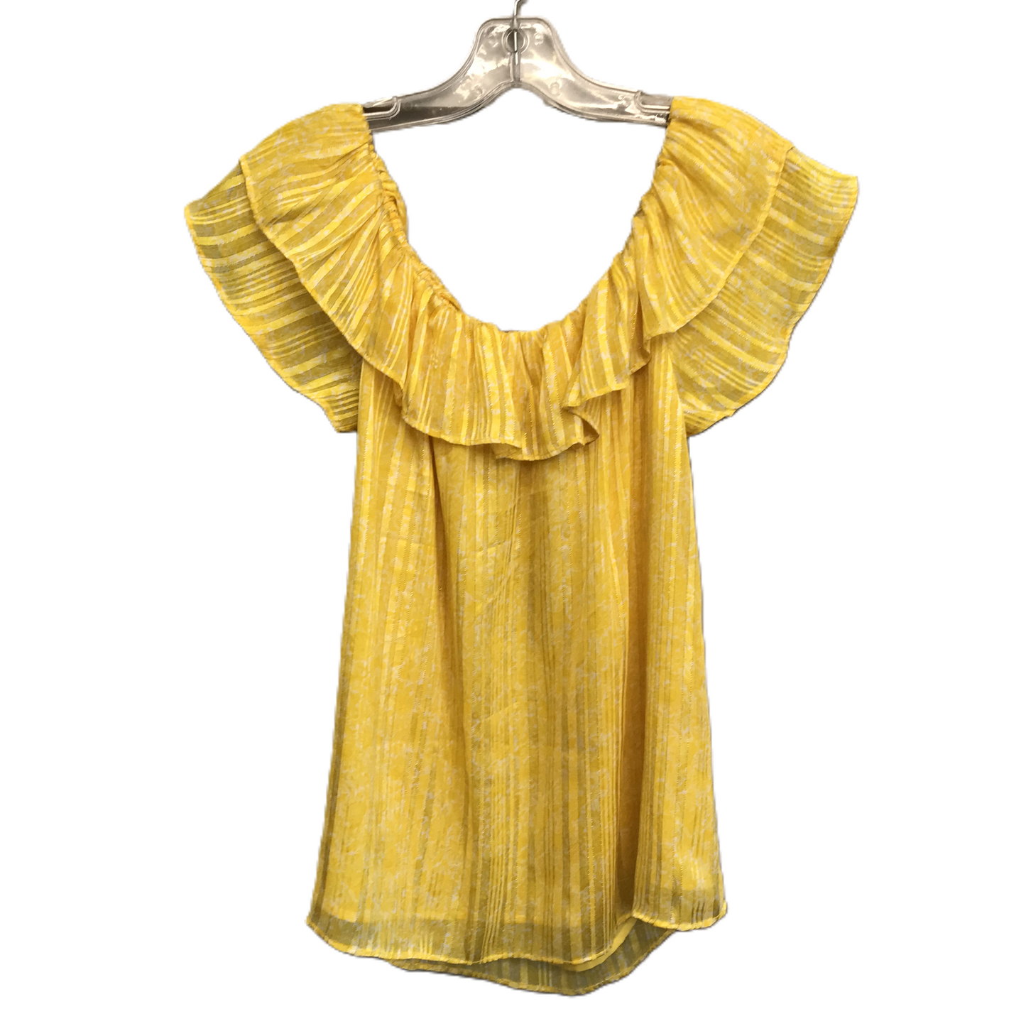 Yellow Top Short Sleeve By Michael By Michael Kors, Size: M