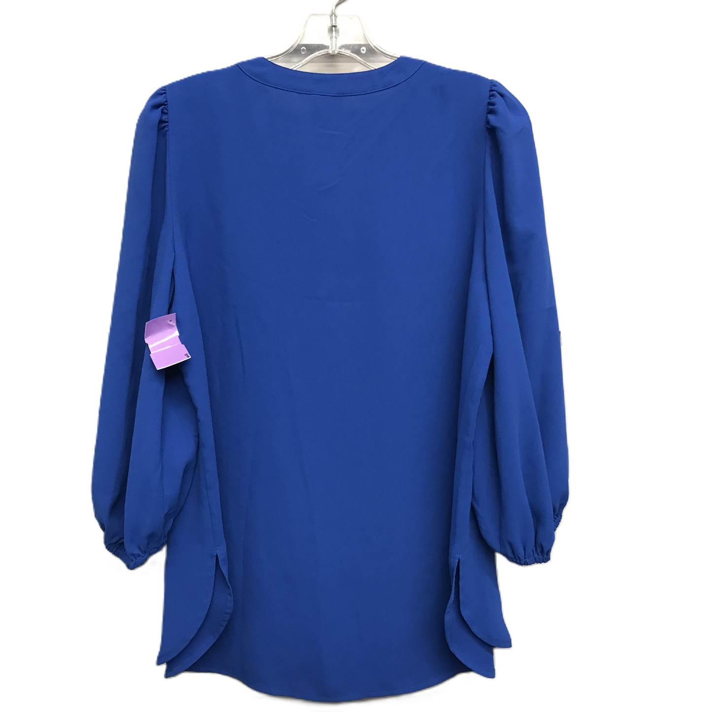 Top Long Sleeve By Anne Klein In Blue, Size: M