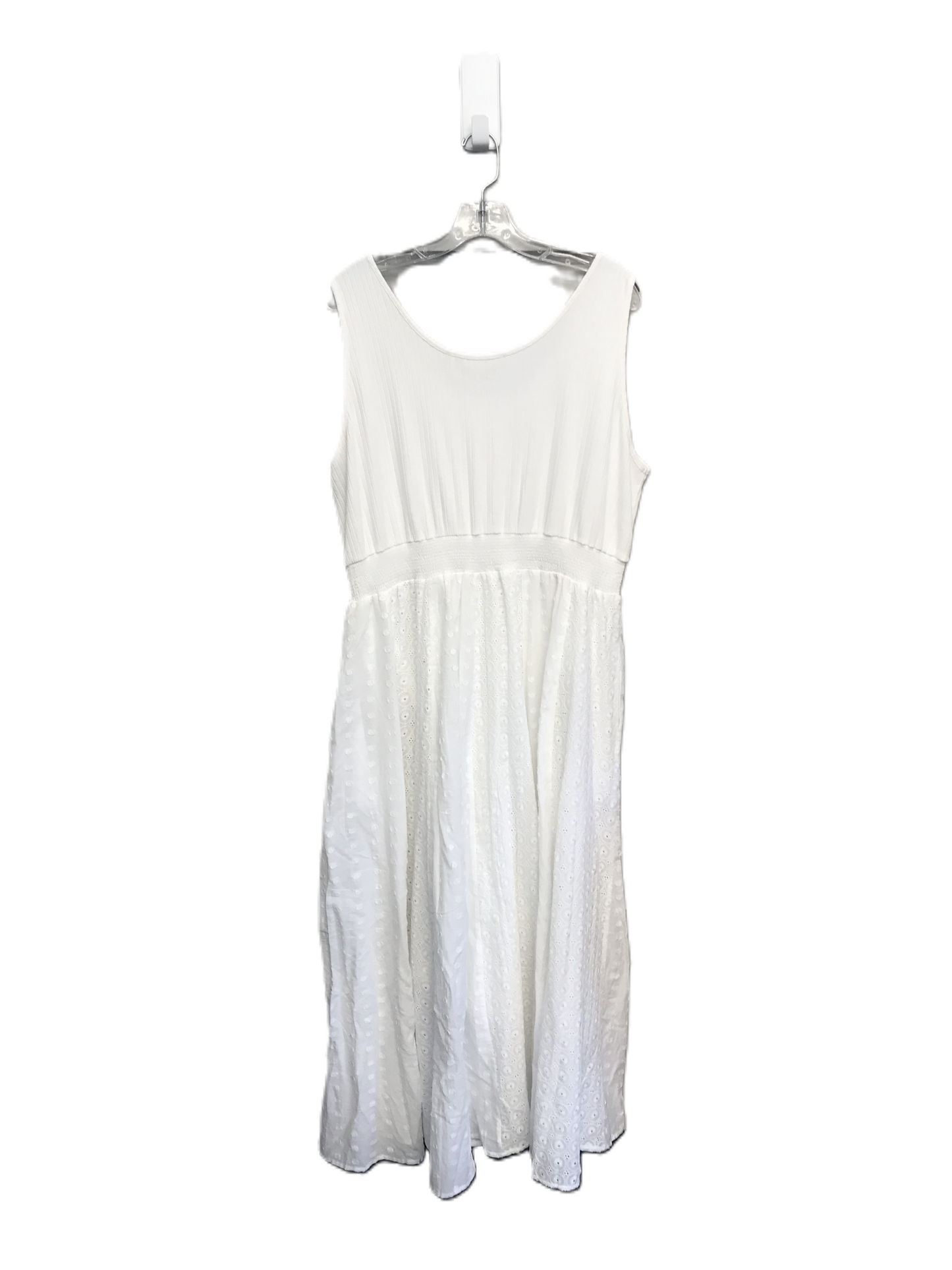 White Dress Casual Maxi By Soft Surroundings, Size: 1x