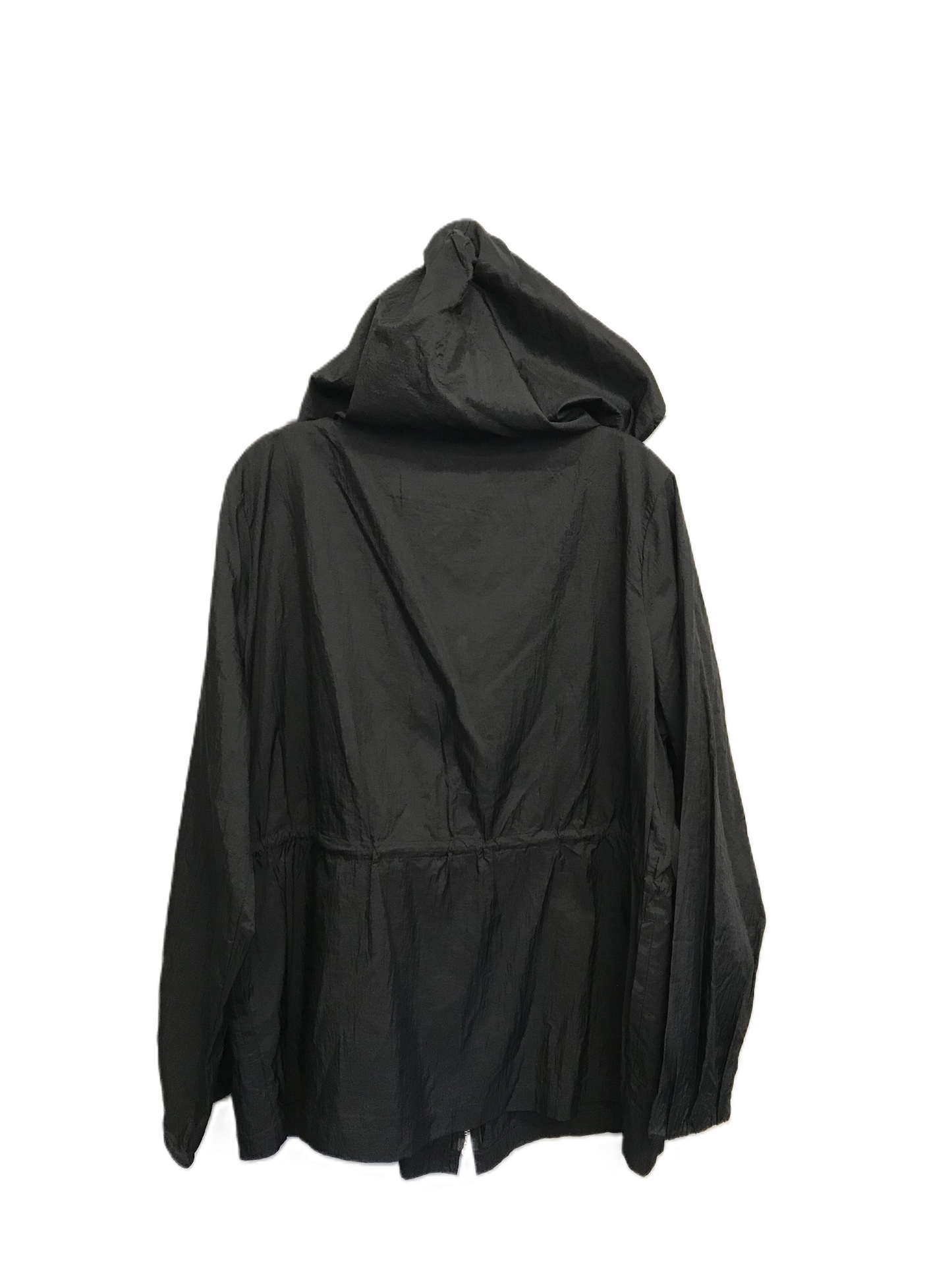 Black Jacket Windbreaker By Soma, Size: 1x