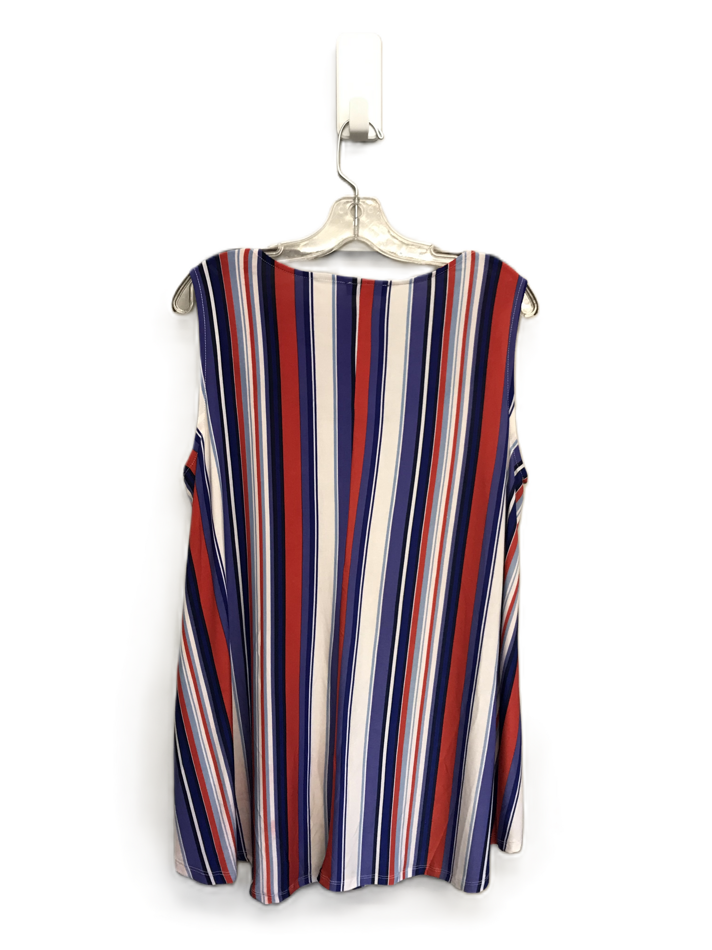 Striped Pattern Top Sleeveless By Cocomo, Size: 1x