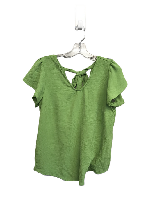 Green Top Short Sleeve By London Rose Size: M