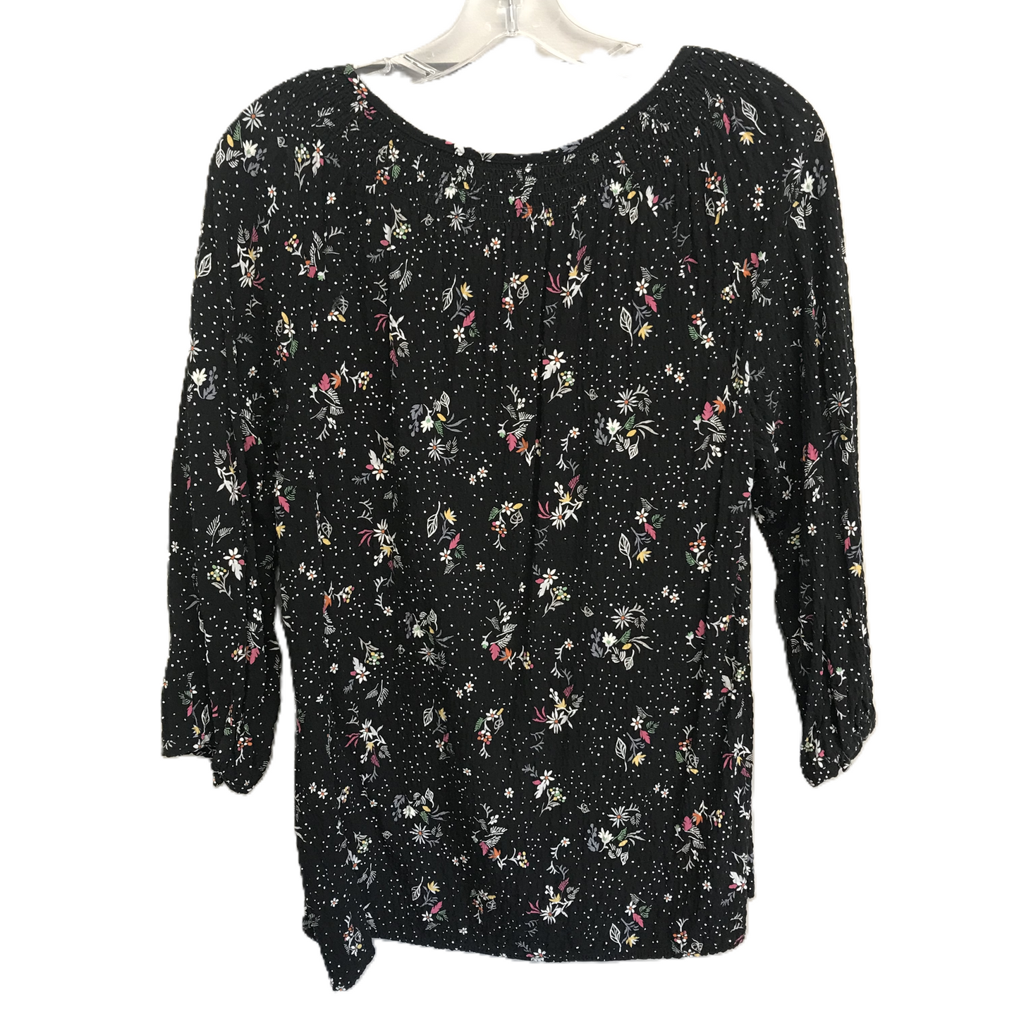 Floral Print Top Long Sleeve By Christopher And Banks, Size: M