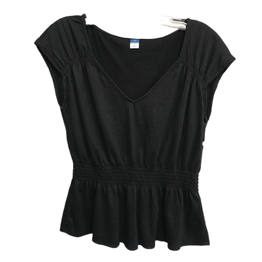 Black Top Short Sleeve By Old Navy, Size: S