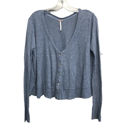 Blue Top Long Sleeve By Free People, Size: S