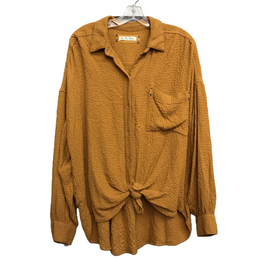 Top Long Sleeve By We The Free In Yellow, Size: M