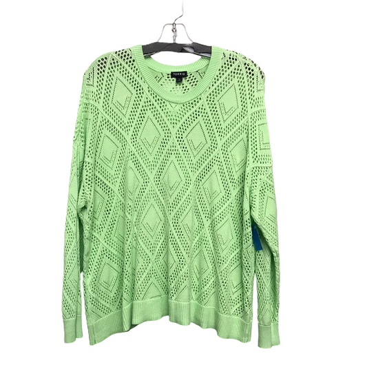 Sweater By Torrid In Green, Size: 2x