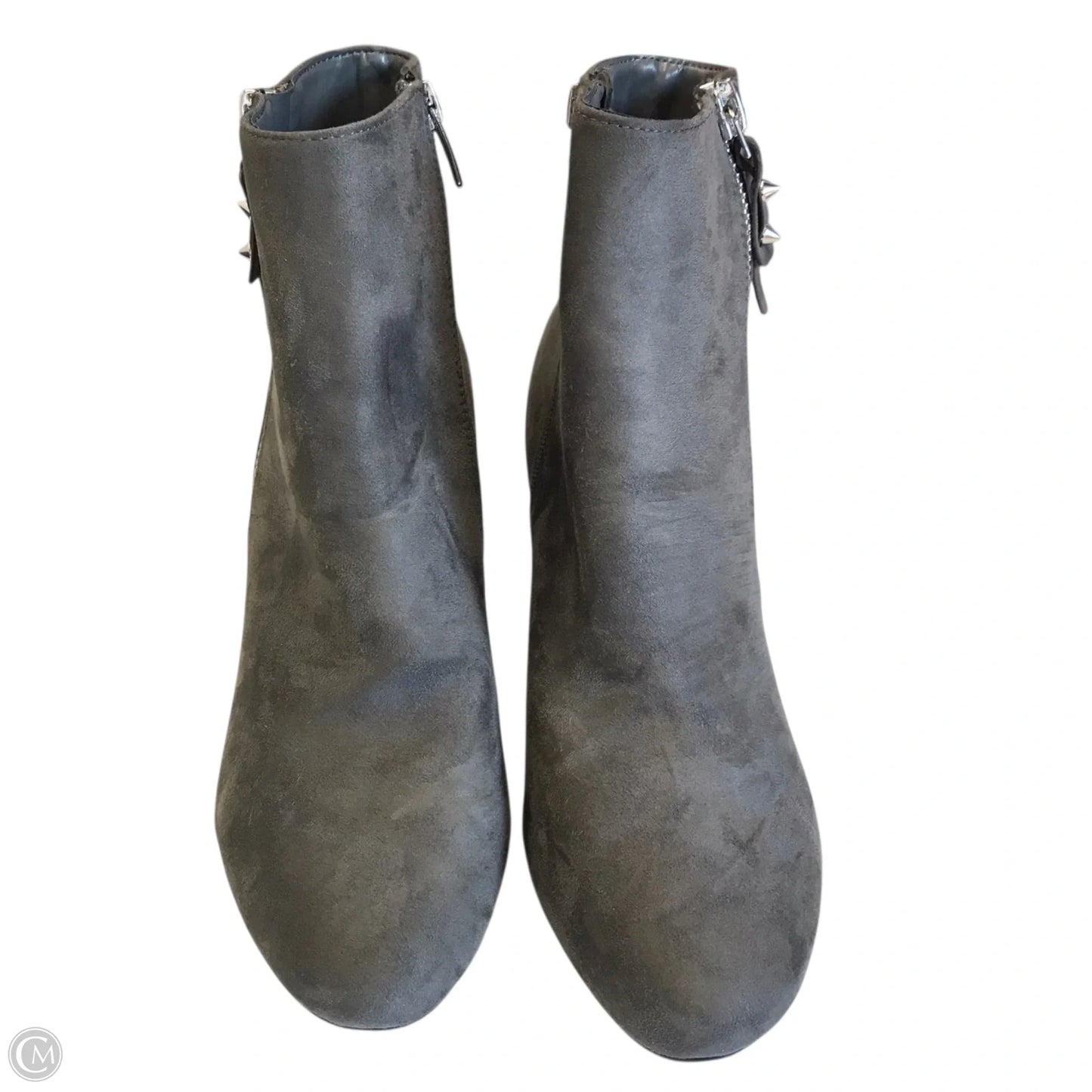 Boots Ankle Heels By Nine West In Grey, Size: 9