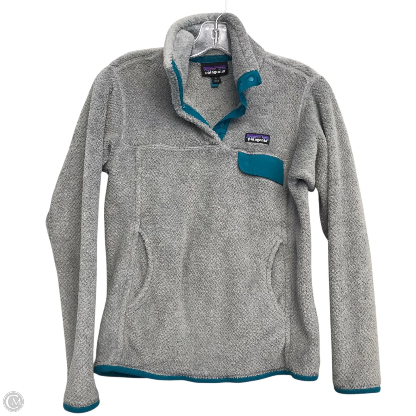 Jacket Fleece By Patagonia In Grey, Size: S