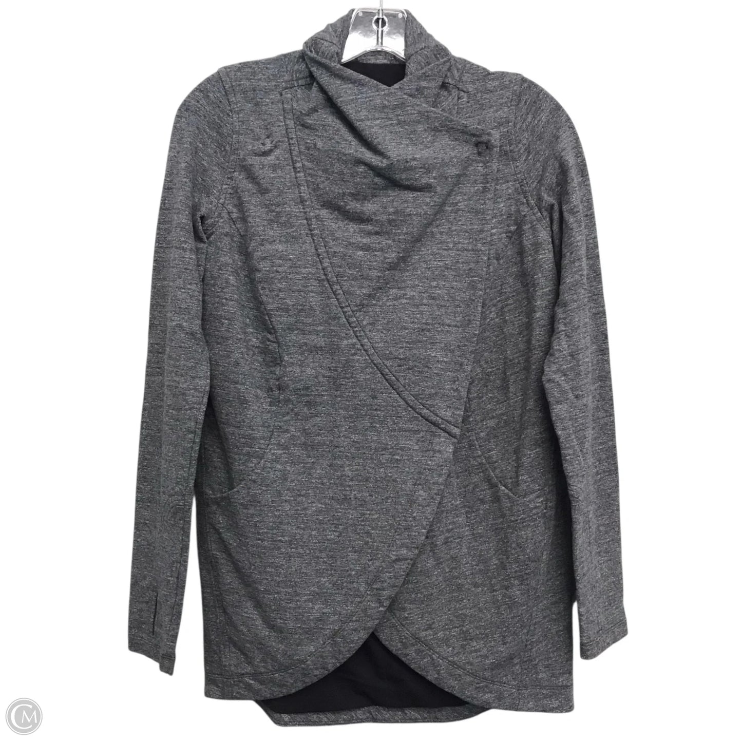 Sweater Cardigan By Lululemon In Grey, Size: S