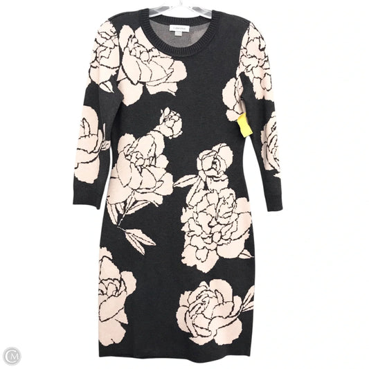 Dress Sweater By Calvin Klein In Floral Print, Size: S