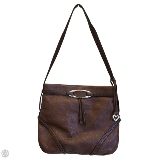 Handbag Leather By Brighton, Size: Medium