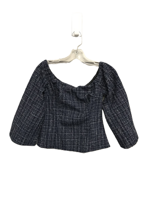 Navy Top Long Sleeve By Zara, Size: Xs