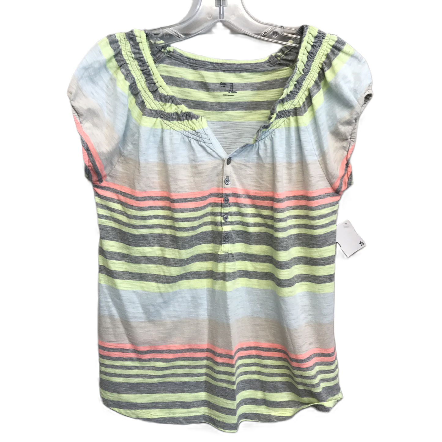 Striped Pattern Top Short Sleeve By Gap, Size: S