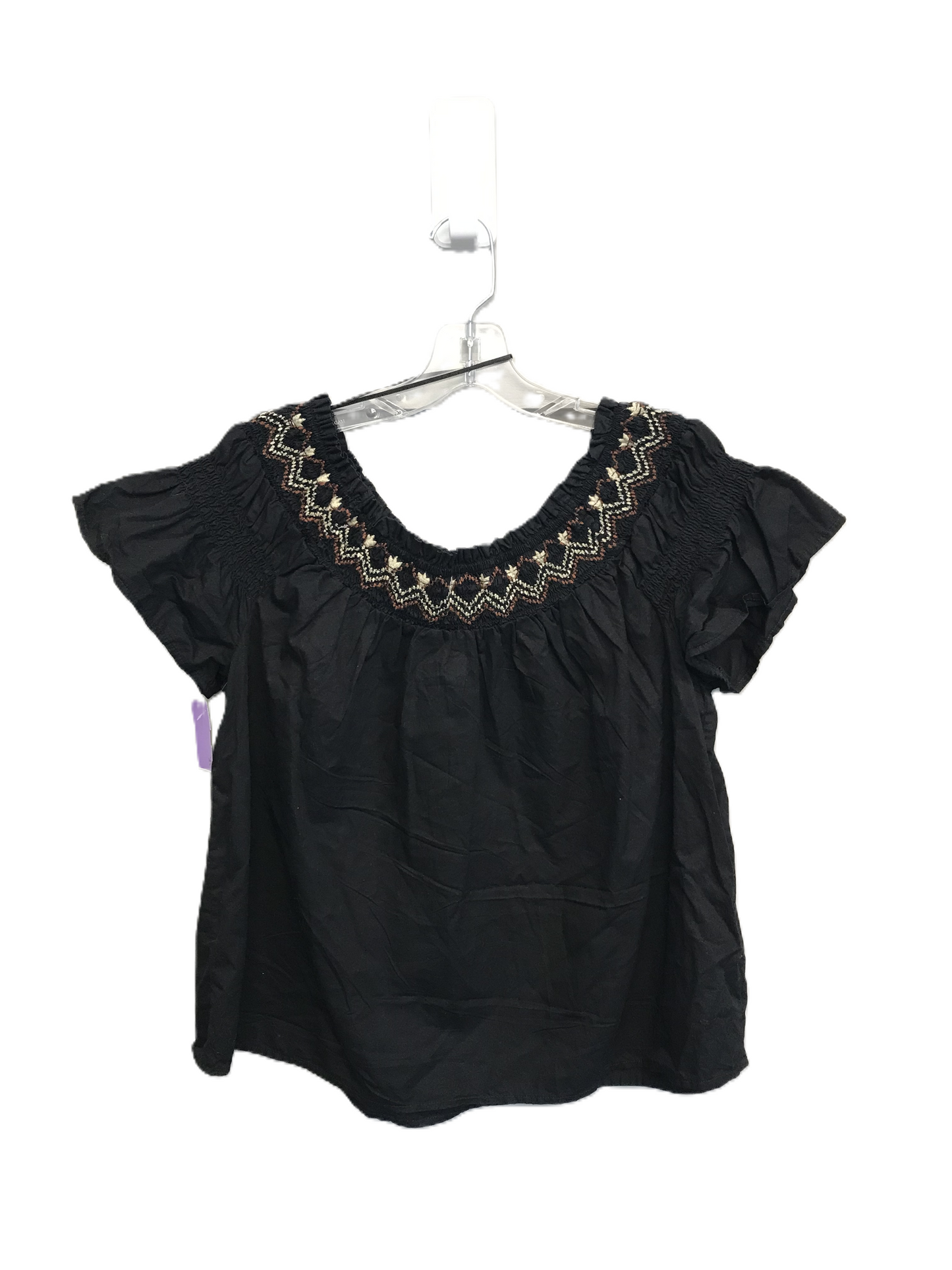 Black Top Short Sleeve By Old Navy, Size: M