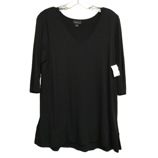 Top 3/4 Sleeve By J. Jill In Black, Size: S