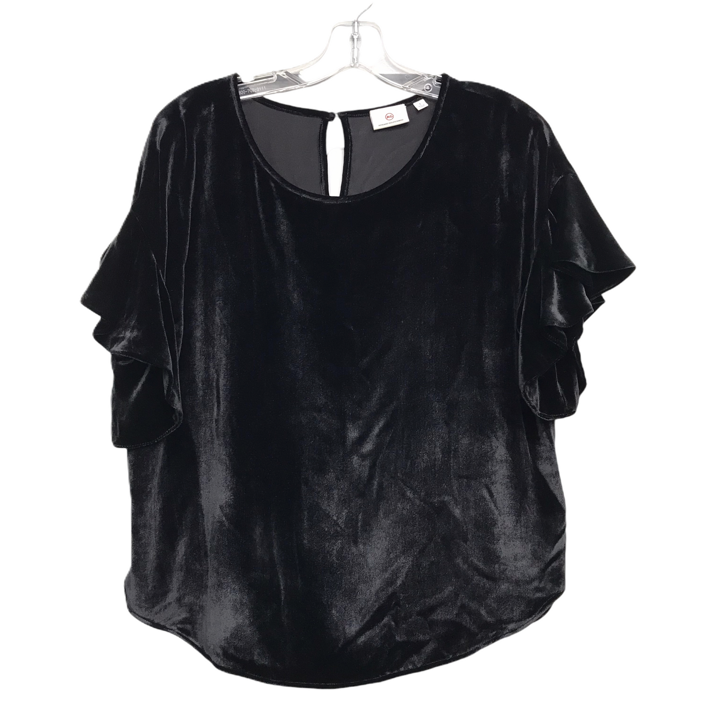 Top Short Sleeve By Adriano Goldschmied In Black, Size: S