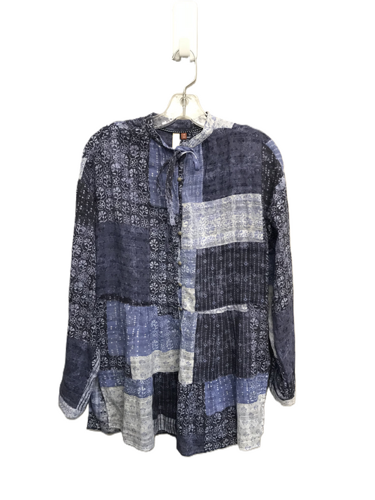 Blue Top Long Sleeve By Pilcro, Size: Xs