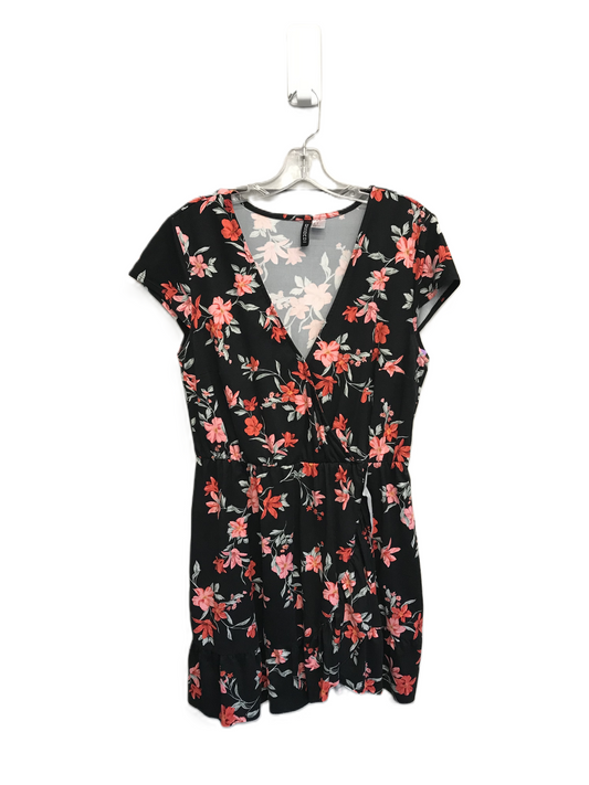 Floral Print Dress Casual Short By Divided, Size: L