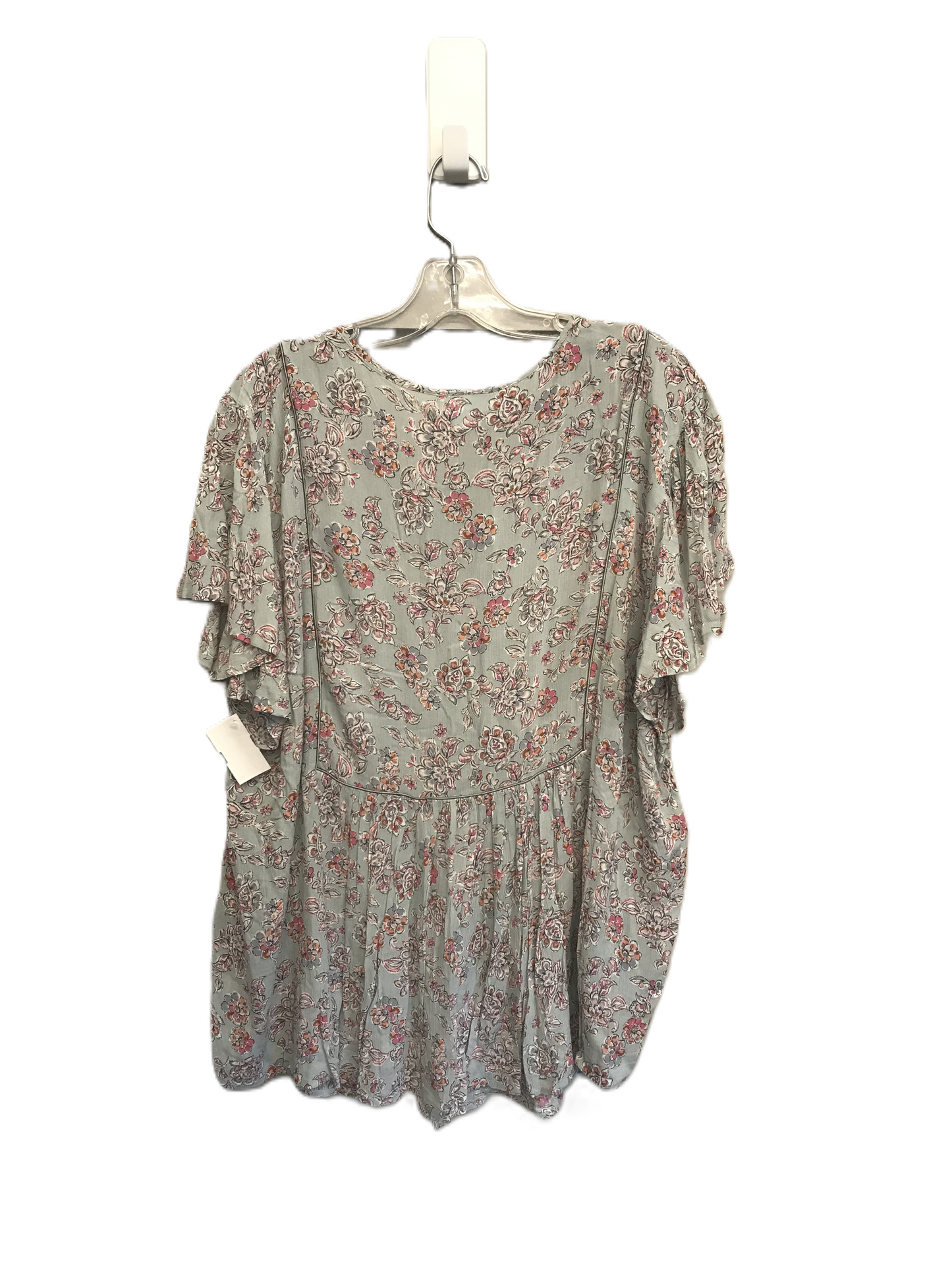 Floral Print Top Short Sleeve By J. Jill, Size: 2x