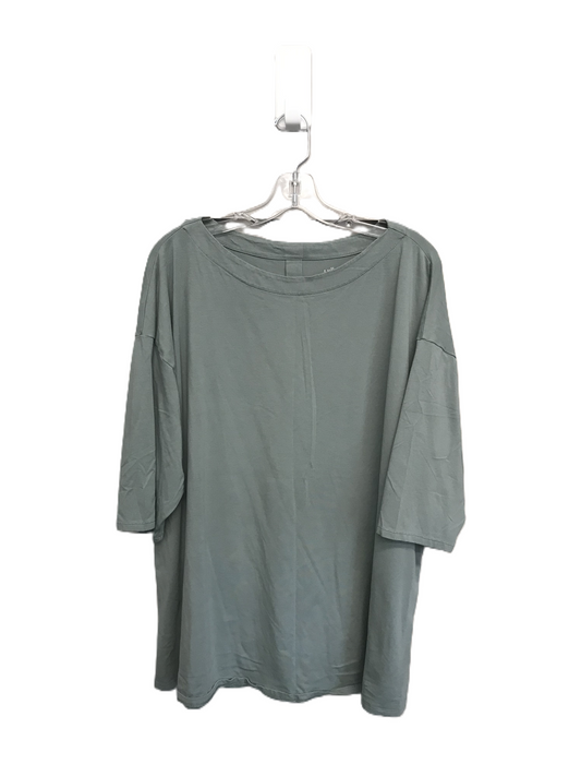 Green Top Short Sleeve Basic By J. Jill, Size: 2x