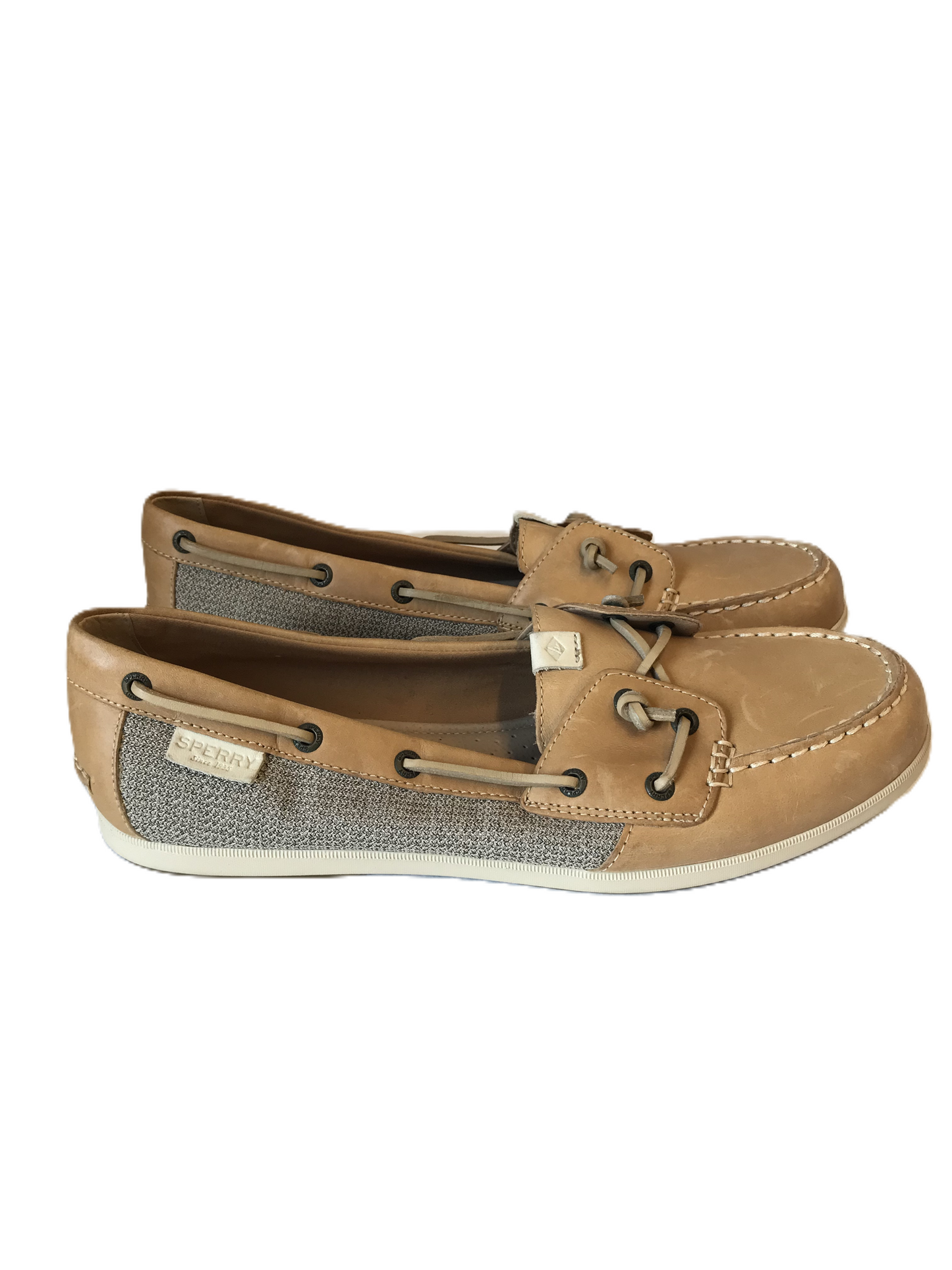 Brown Shoes Flats By Sperry, Size: 11