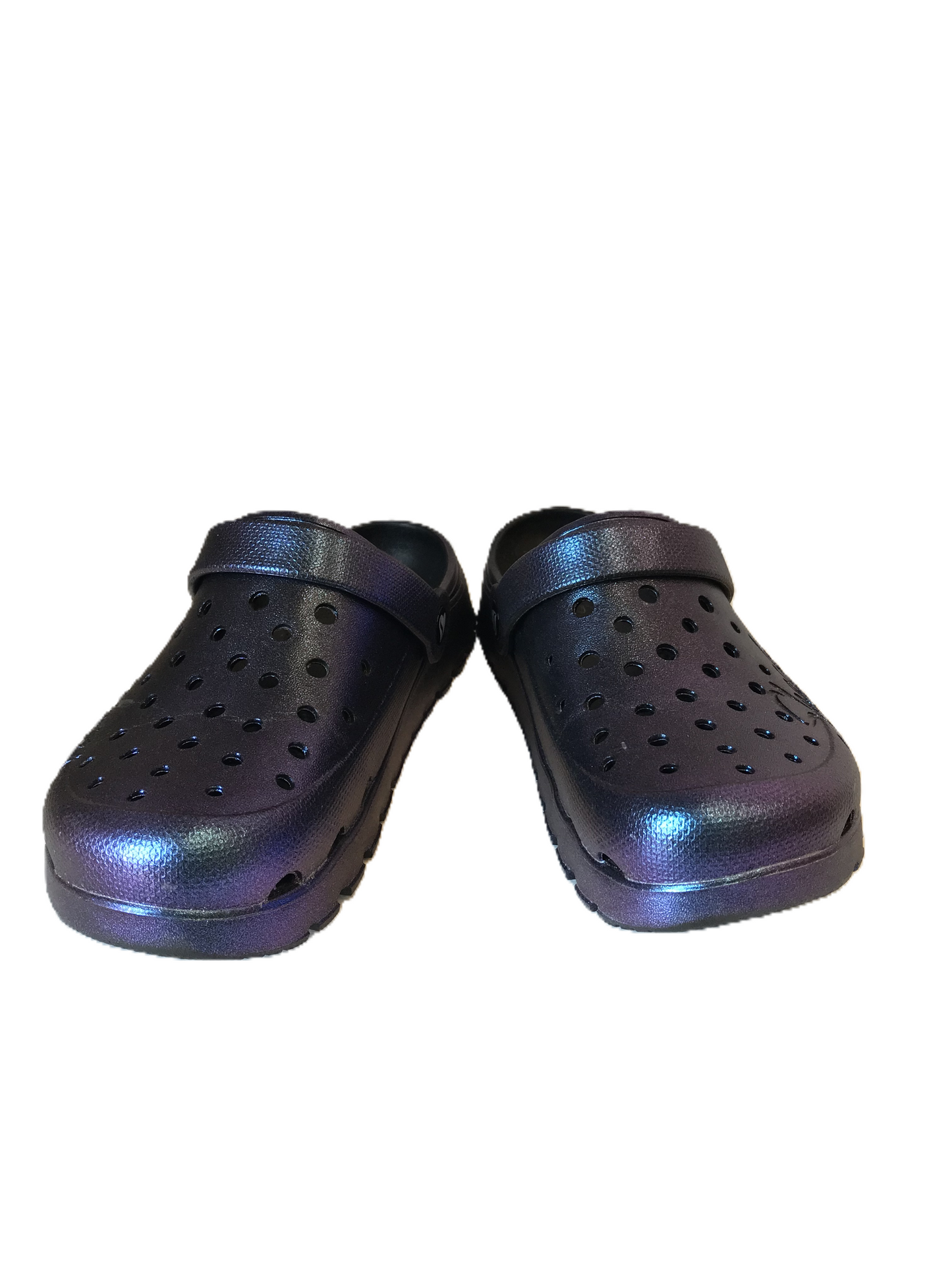 Purple Shoes Flats By Skechers, Size: 7.5