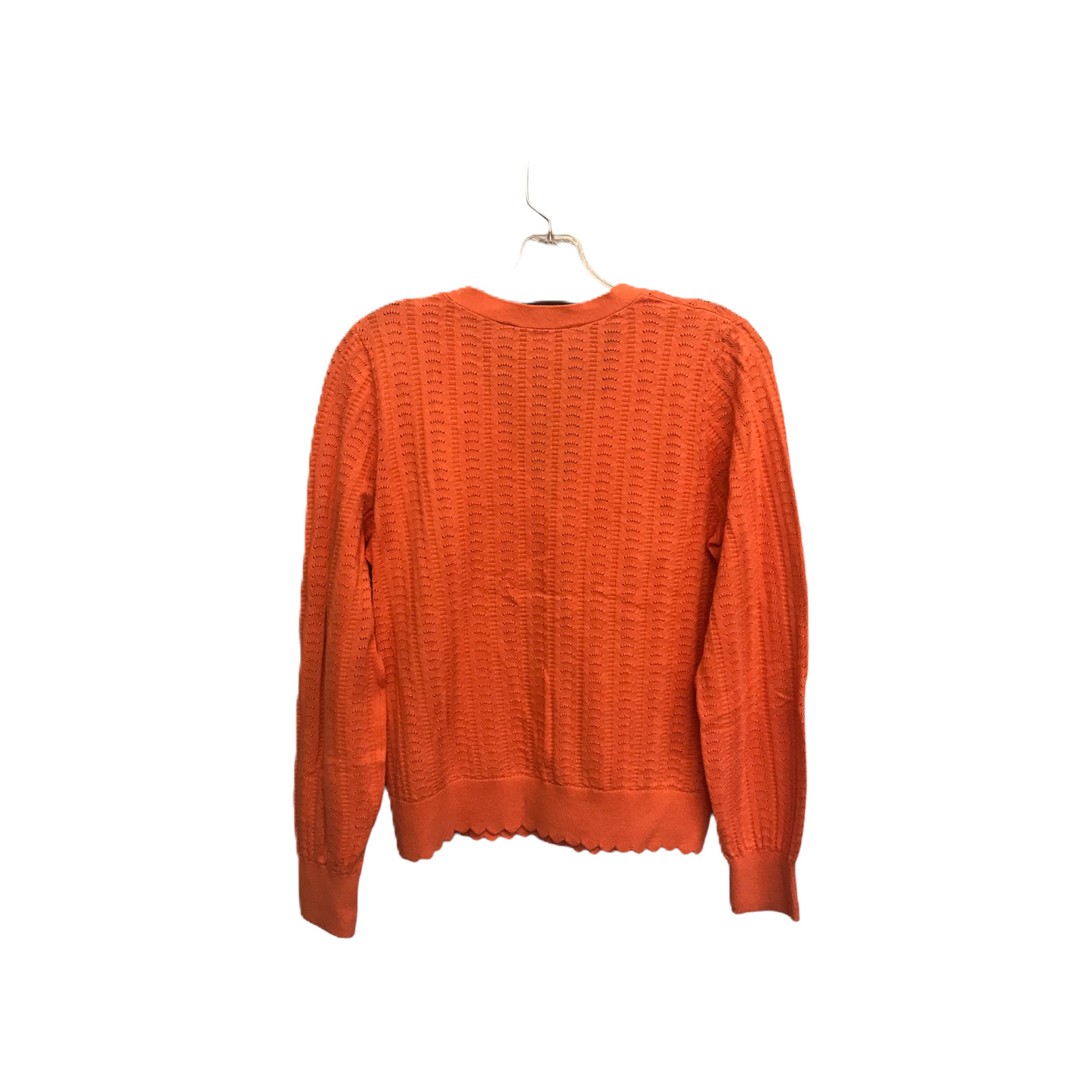 Orange Sweater Cardigan By Loft, Size: S