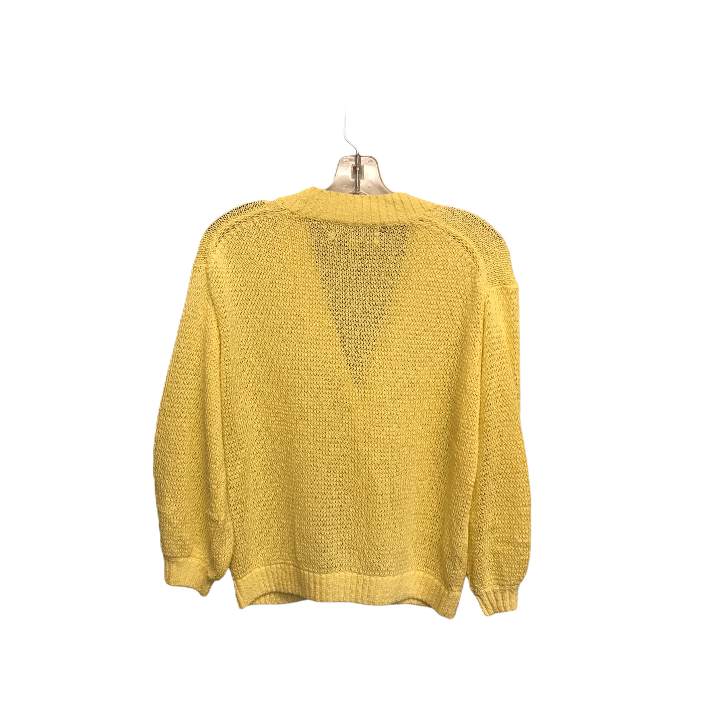 Yellow Sweater Cardigan By Loft, Size: S