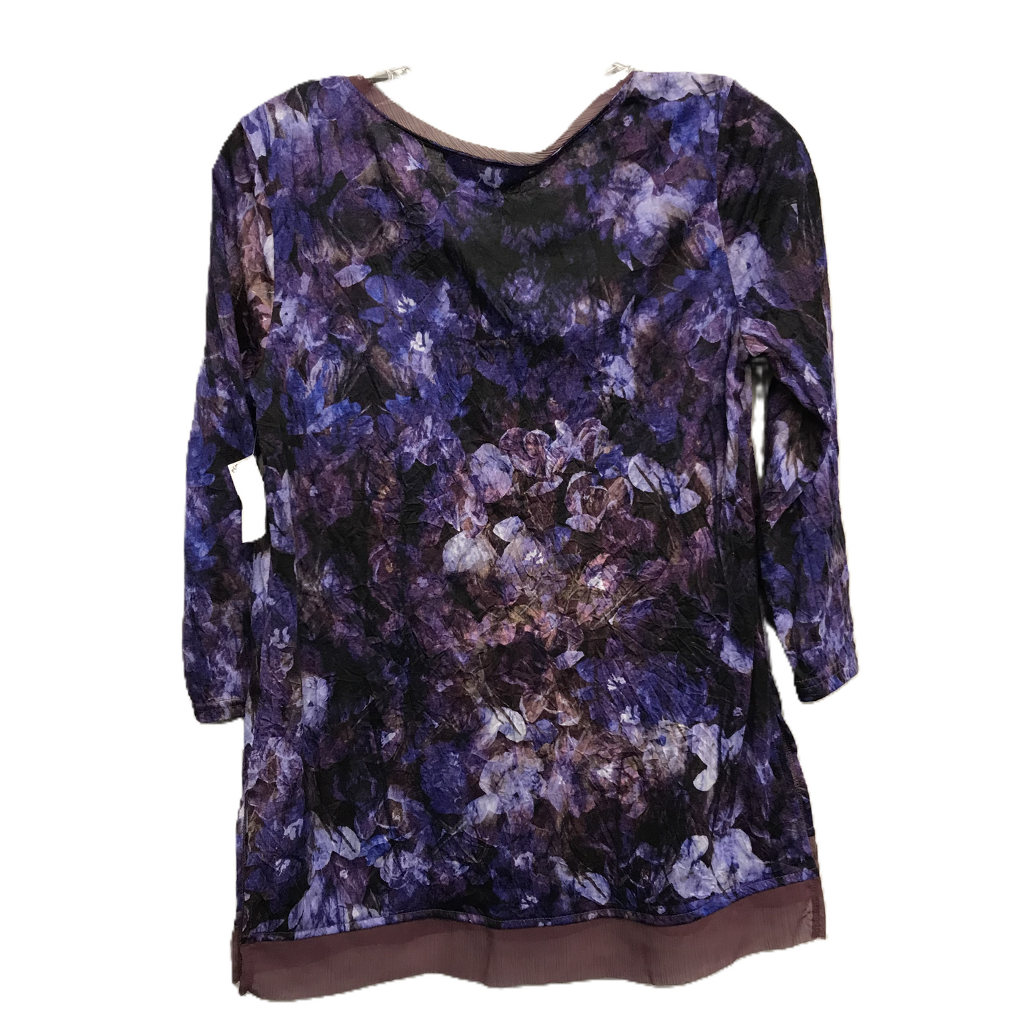 Top Long Sleeve By Simply Vera In Purple, Size: Xs