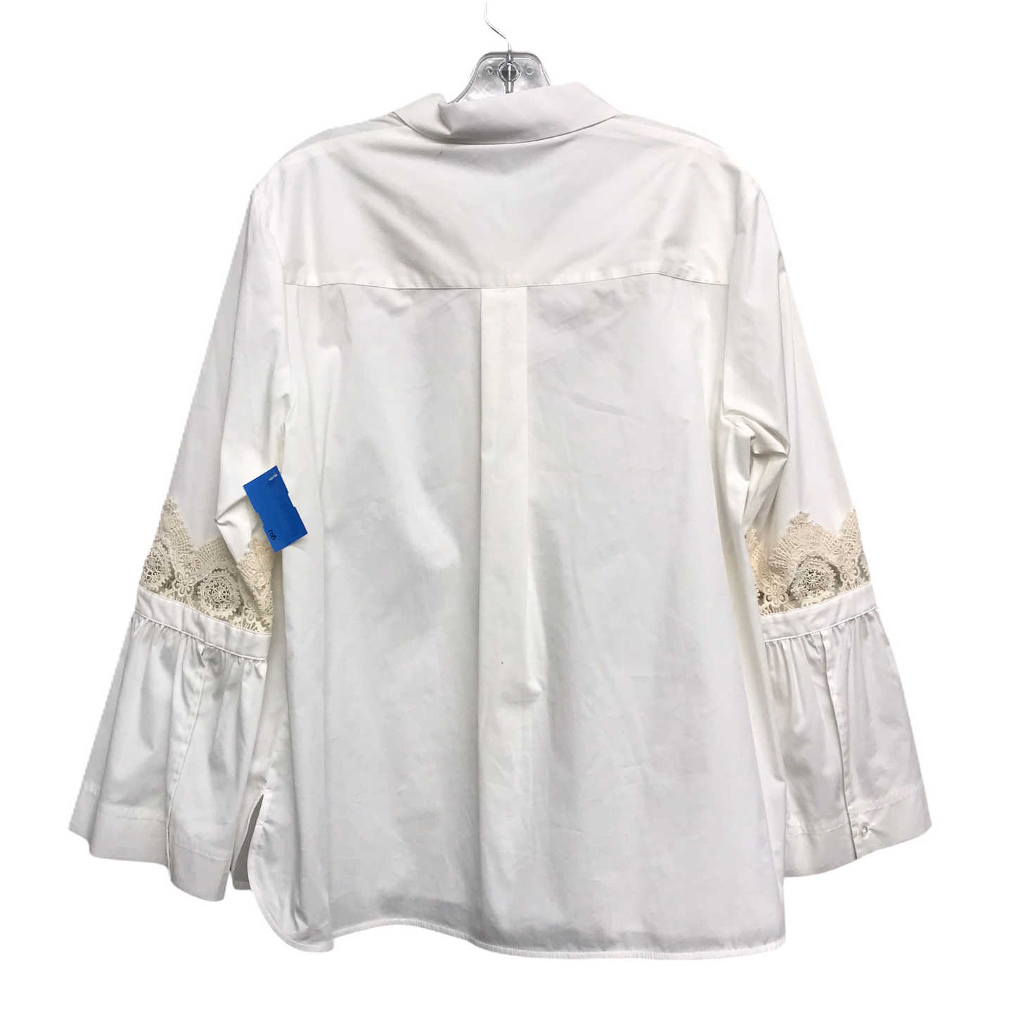 Top Long Sleeve By Laundry In White, Size: M