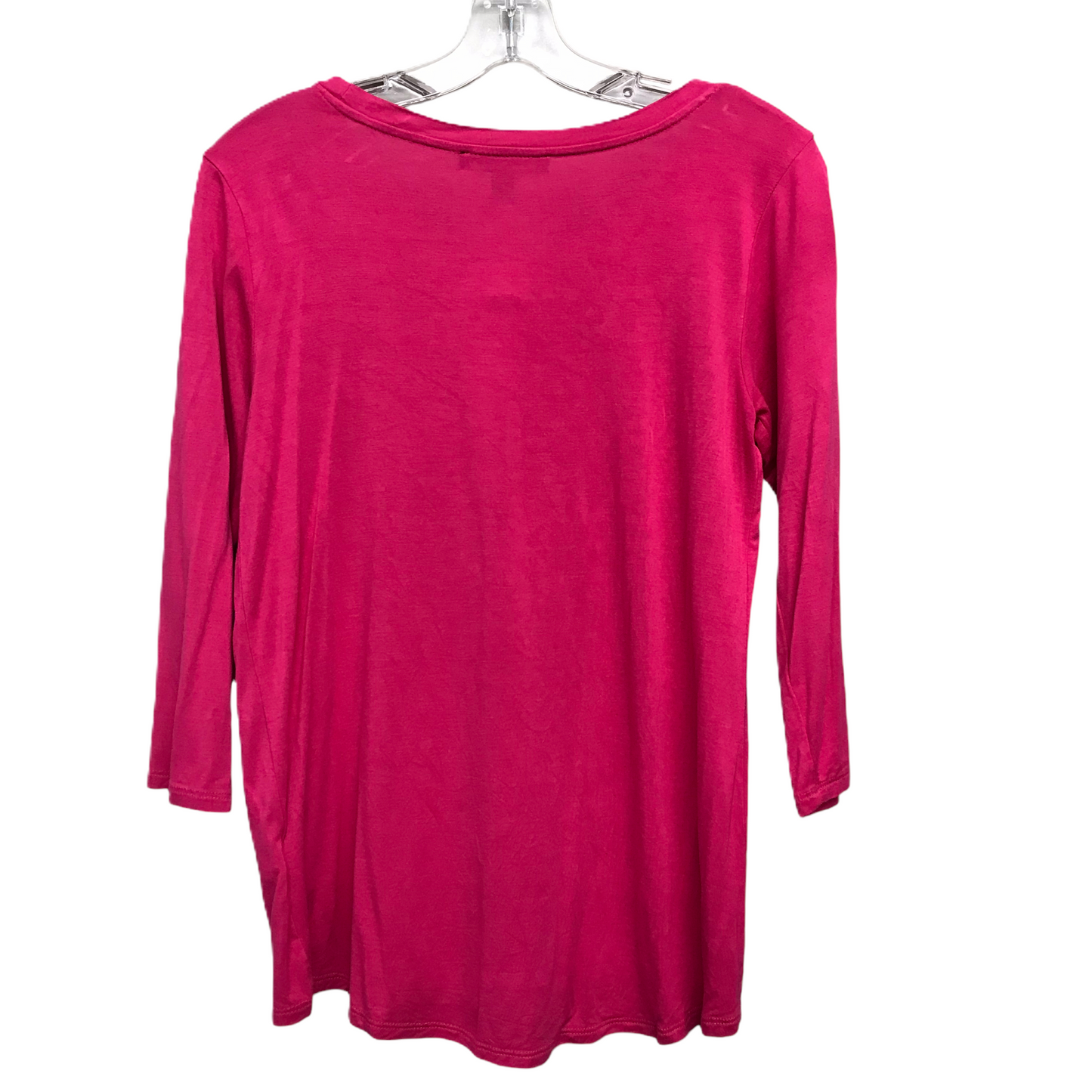 Top Long Sleeve Basic By Cable And Gauge In Pink, Size: S