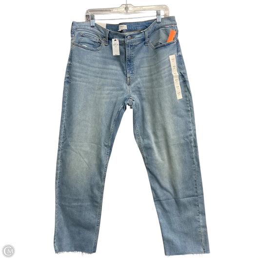 Jeans Straight By Banana Republic In Blue Denim, Size: 18