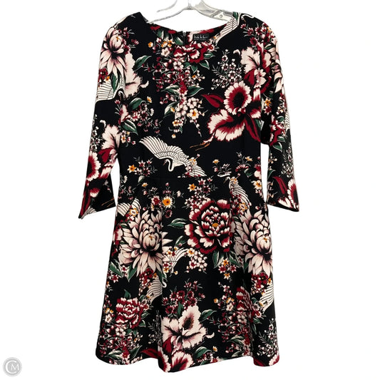 Dress Casual Short By Nicole Miller In Floral Print, Size: S