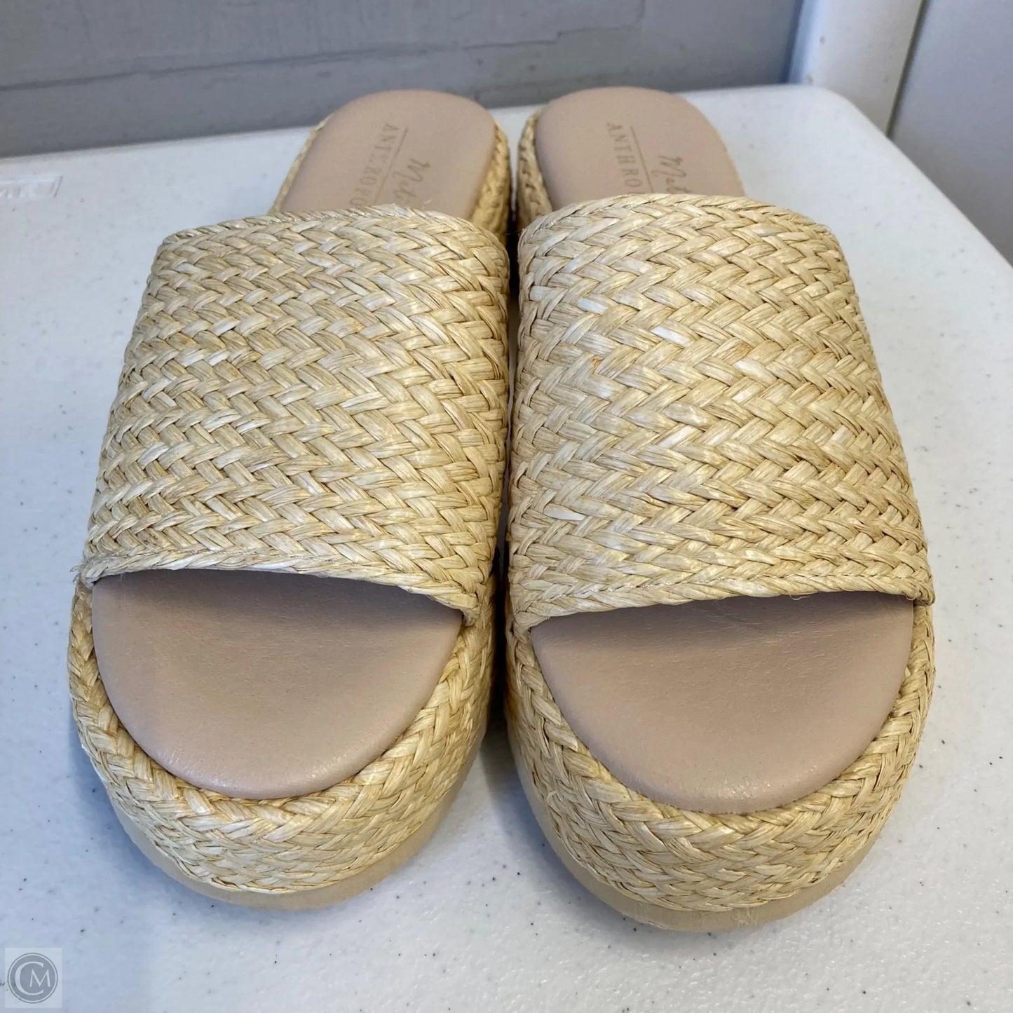 Sandals Flats By Anthropologie In Tan, Size: 10