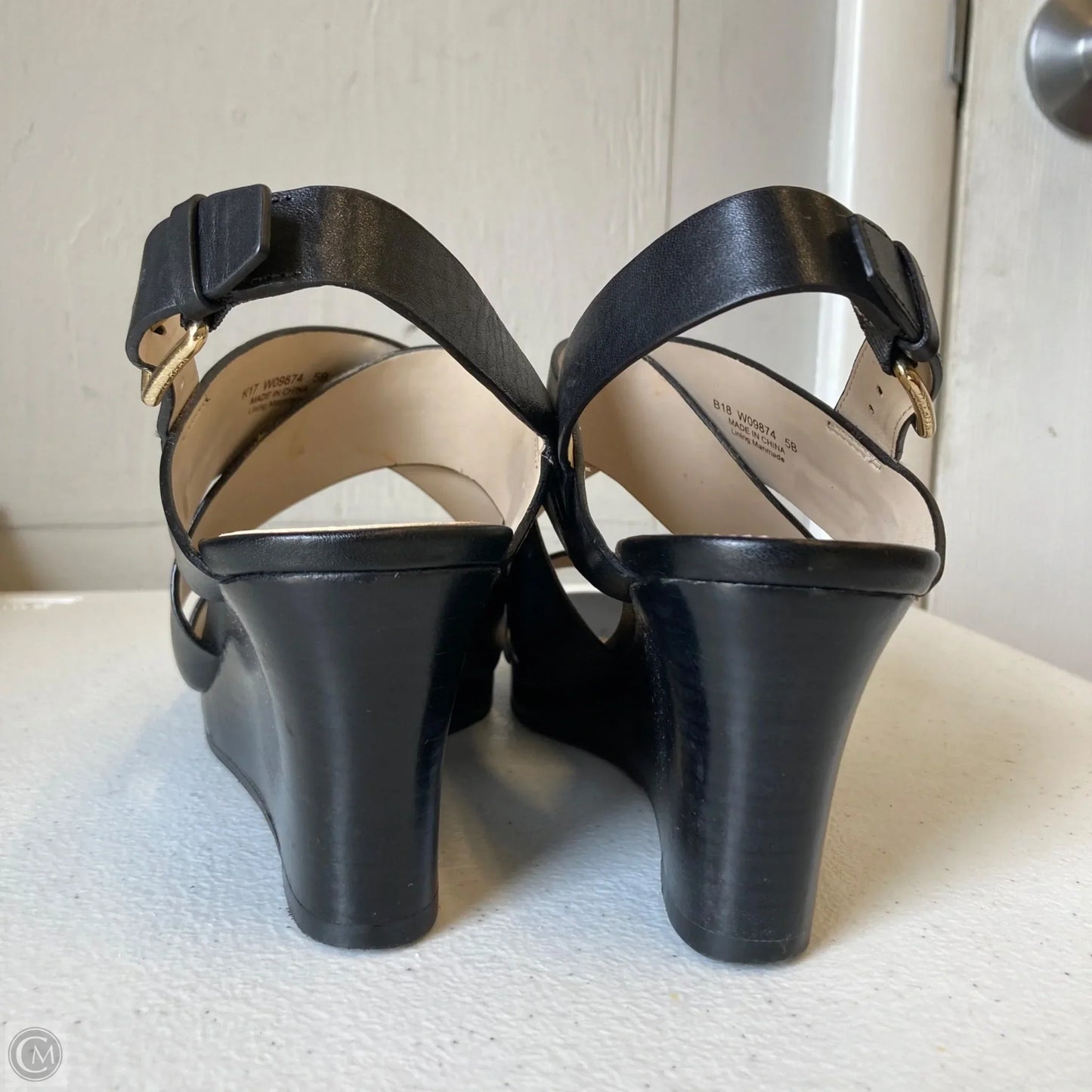 Shoes Heels Wedge By Cole-haan In Black, Size: 5