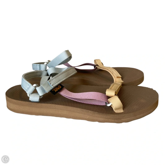 Sandals Flats By Teva In Multi-colored, Size: 6
