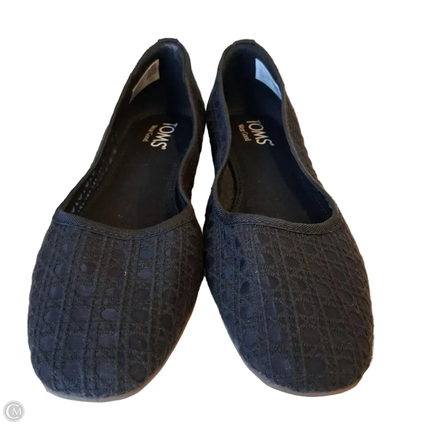 Shoes Flats By Toms In Black, Size: 7
