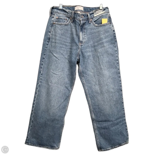 Jeans Wide Leg By Abercrombie And Fitch In Blue Denim, Size: 6