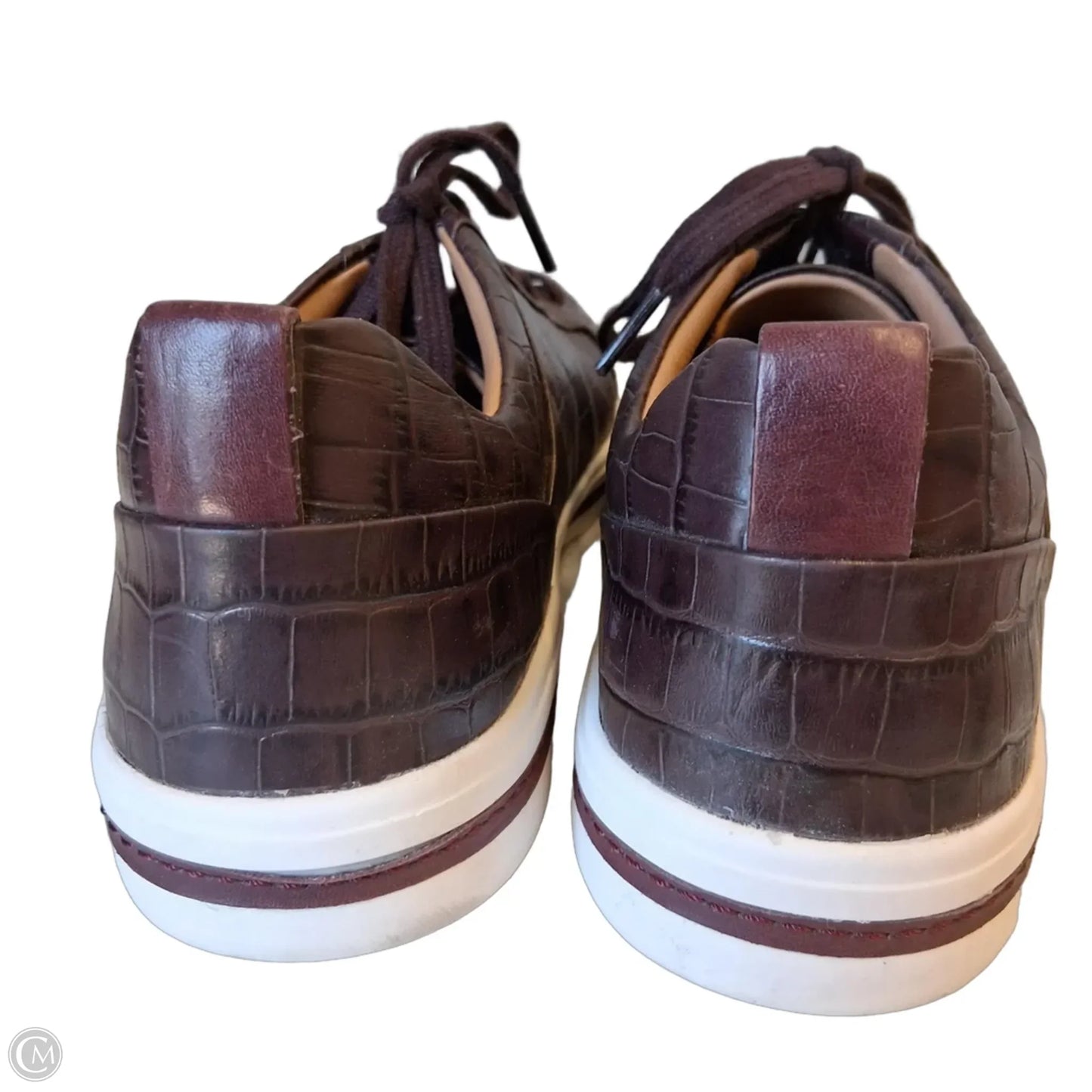 Shoes Flats By Clarks In Brown, Size: 10