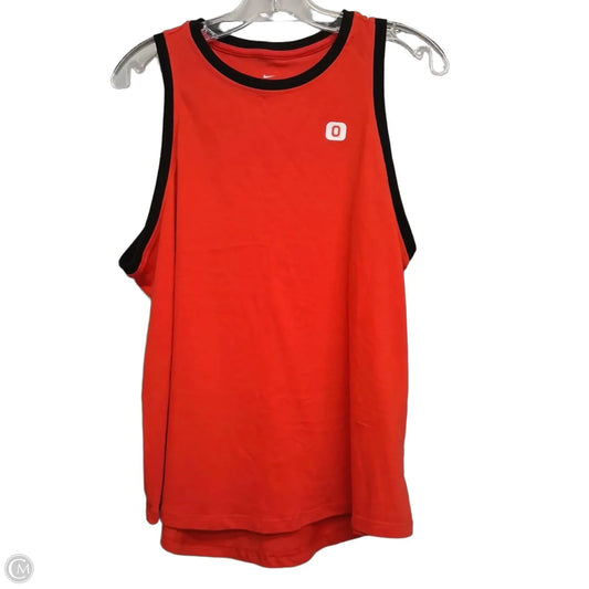 Athletic Tank Top By Nike Apparel In Red, Size: L