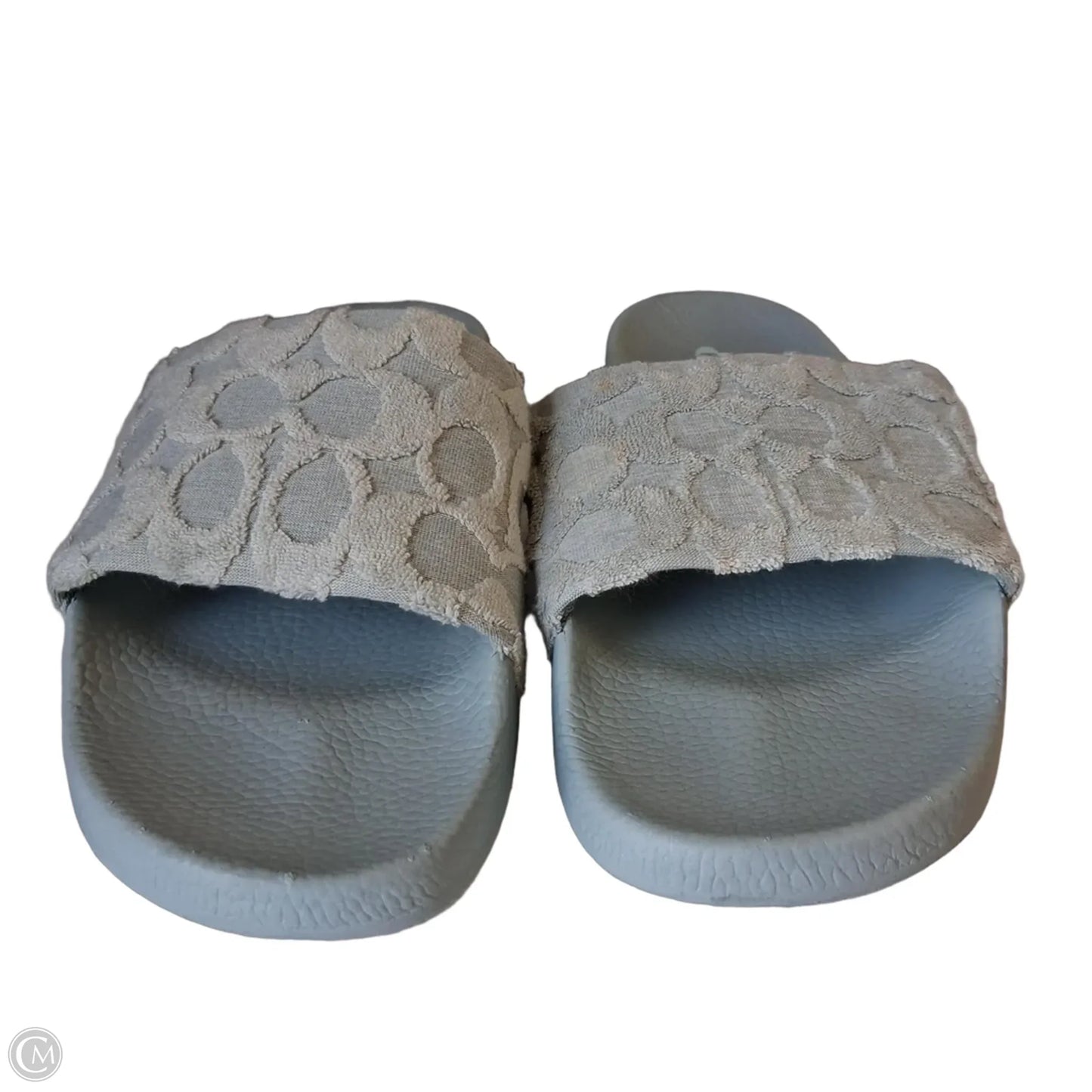 Sandals Designer By Coach In Teal, Size: 8