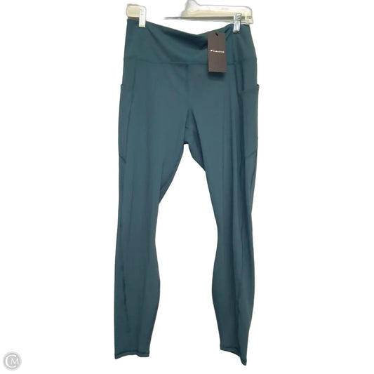 Athletic Leggings By Fabletics In Teal, Size: L