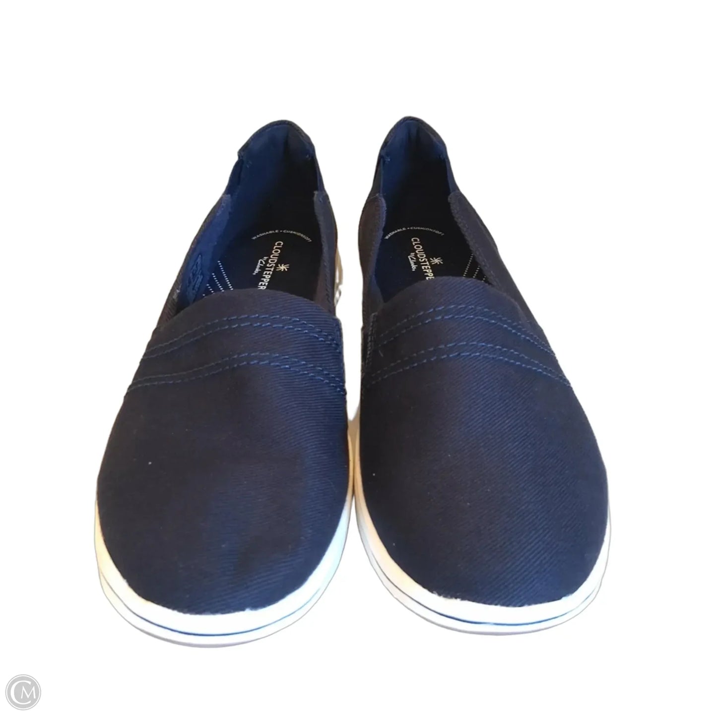 Shoes Flats By Clarks In Navy, Size: 10