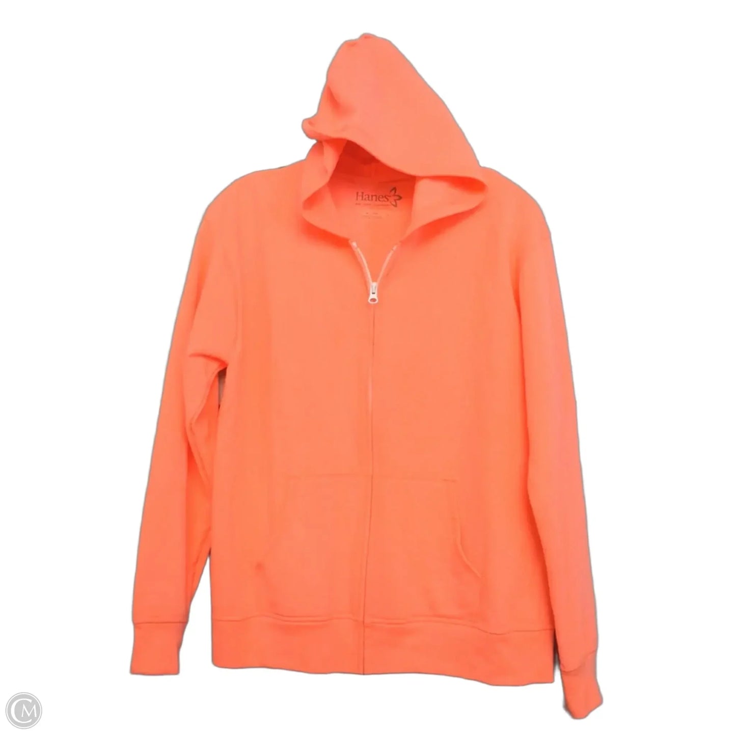 Sweatshirt Hoodie By Hanes In Orange, Size: S