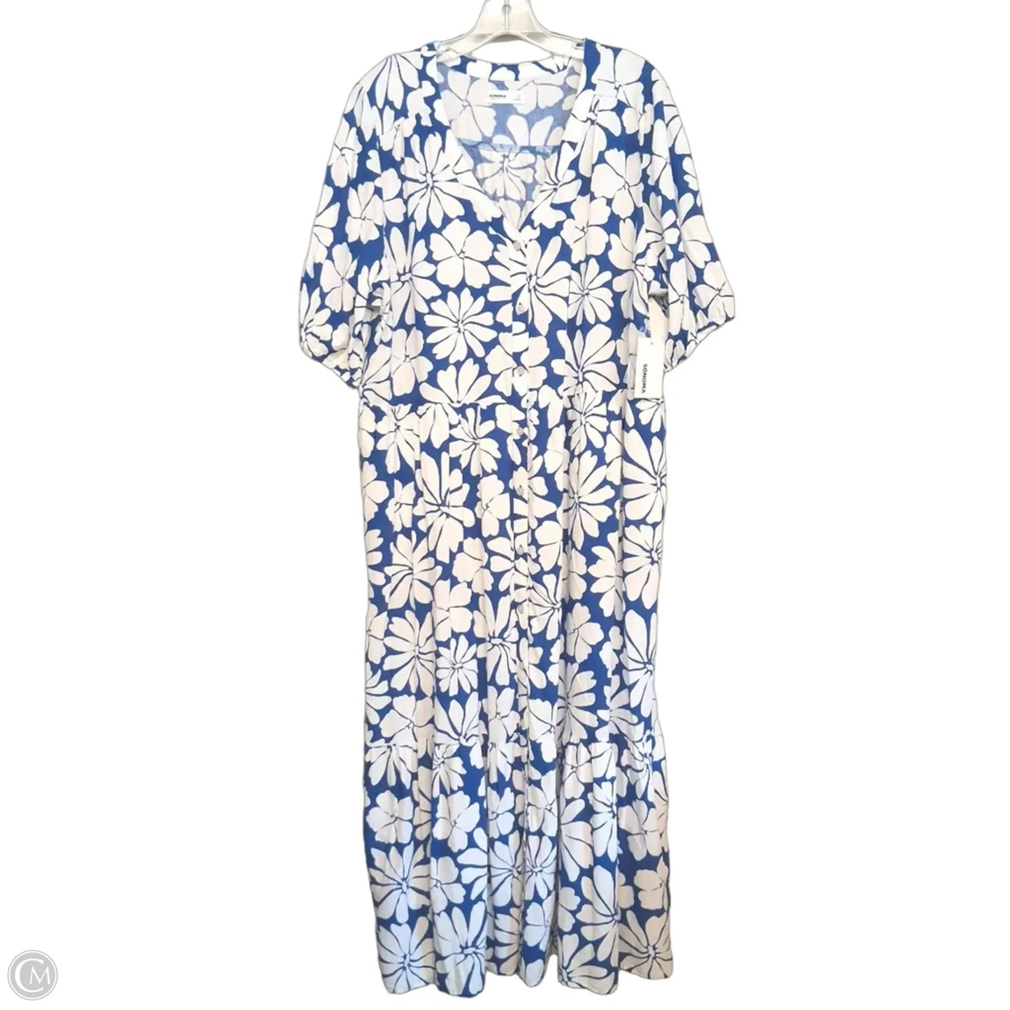 Dress Casual Maxi By Sonoma In Floral Print, Size: Xl