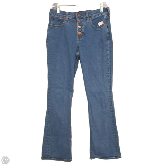 Jeans Flared By J. Crew In Blue Denim, Size: 6 Tall