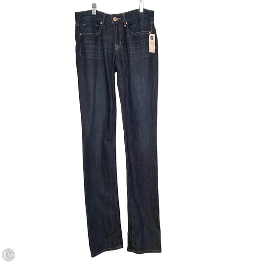 Jeans Straight By Gap In Blue Denim, Size: 2l