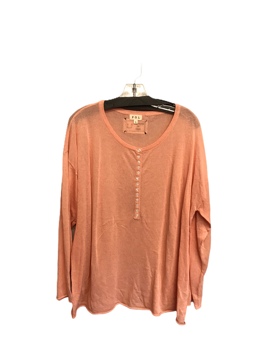 Top Long Sleeve By Pol  Size: L